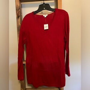 Red J.Jill sweater
